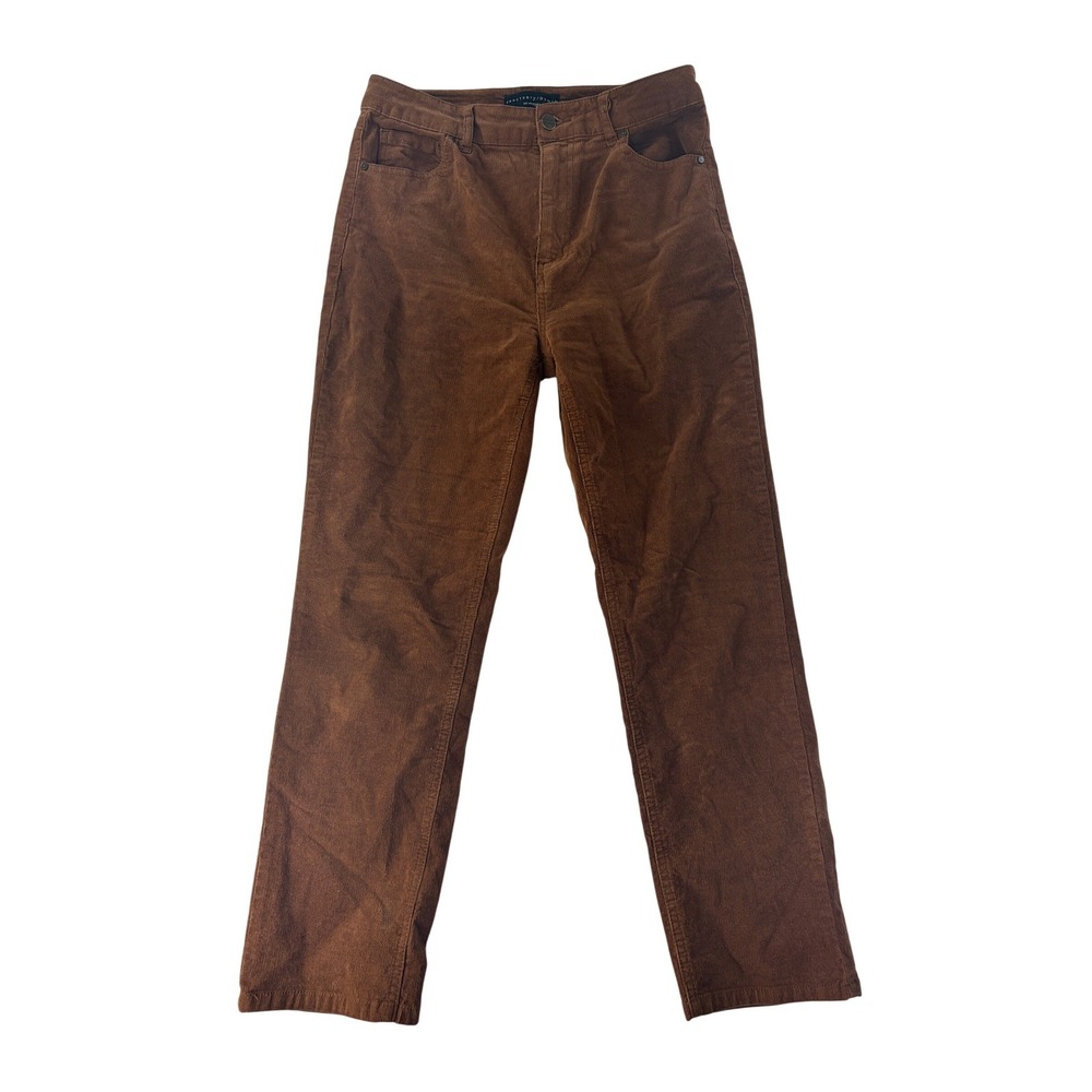 Sanctuary Corduroy Pants Womens 28 Brown Good‎ Vibes High Rise Cropped Straight